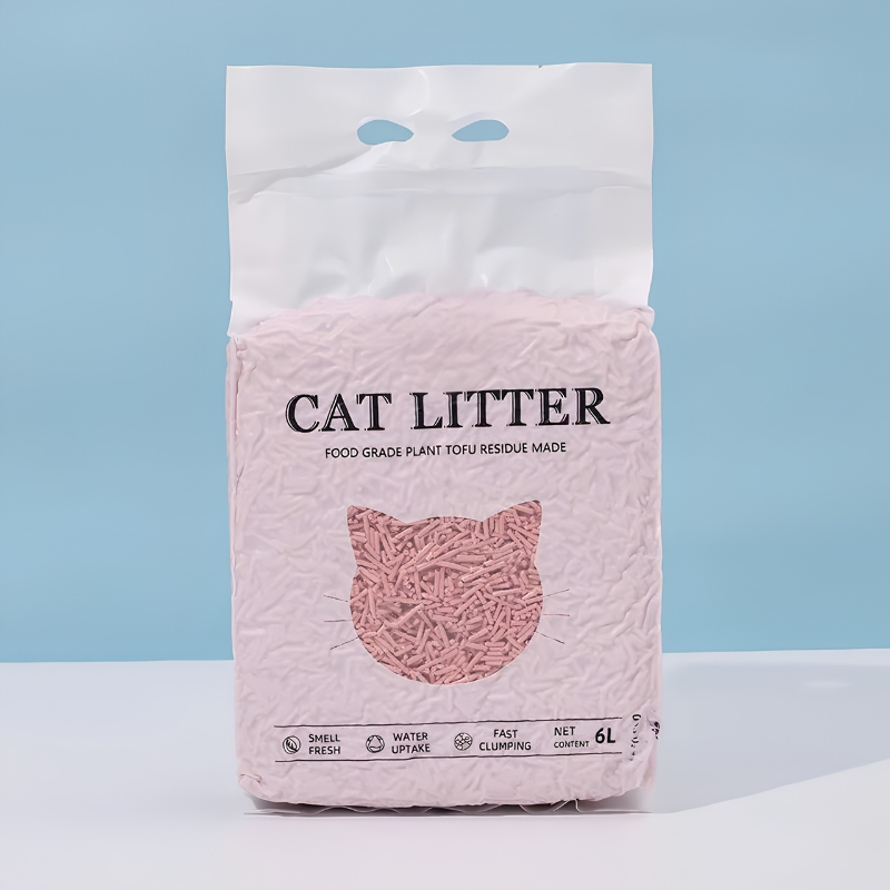 Peach Blossom 6L tofu cat litter pouch